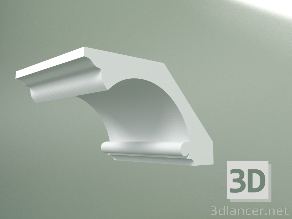 Modelo 3d Cornija de gesso (plinto de teto) KT118 - preview