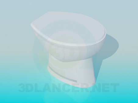 3d model Inodoro con tapa - vista previa