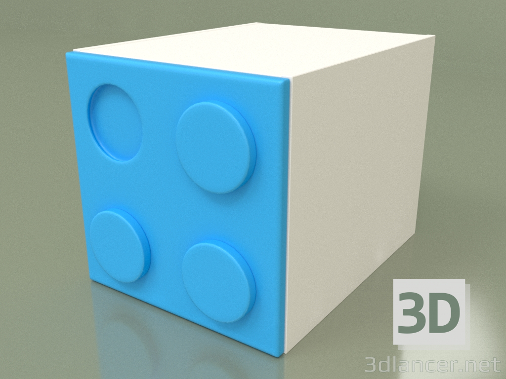 3d model Armario-cubo infantil (Topacio) - vista previa