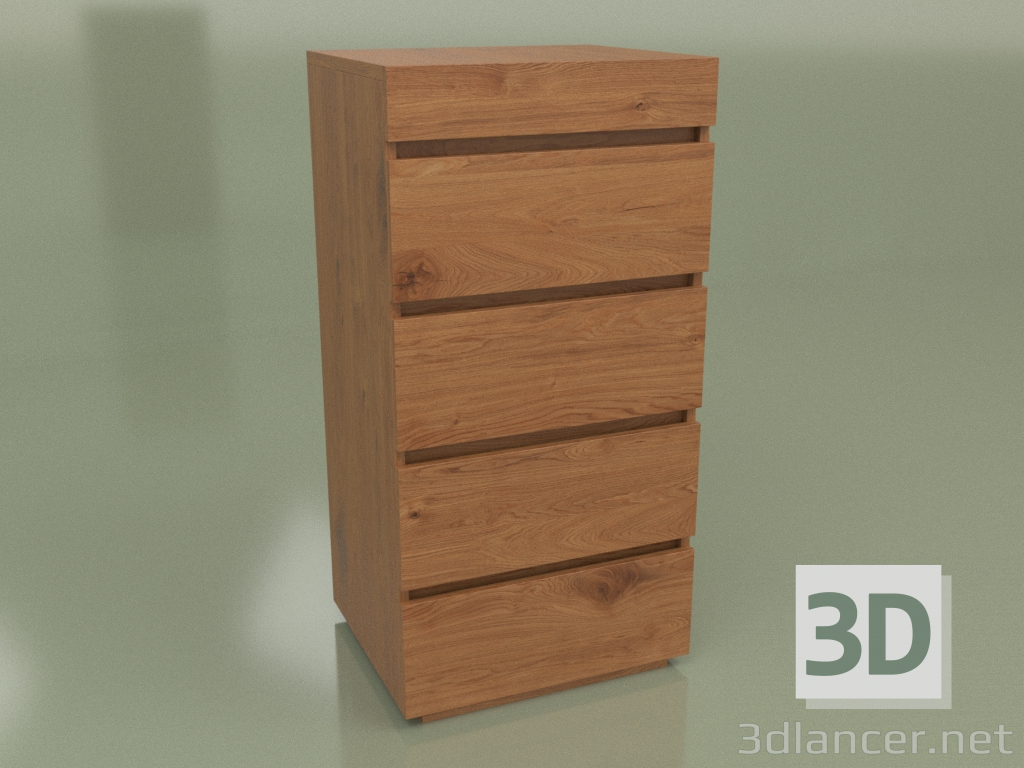 3d model Cajonera Mn 340 (Nogal) - vista previa