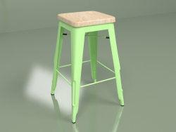 Silla semi-bar Marais Color 1 (verde, roble macizo)