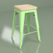 3d model Silla semi-bar Marais Color 1 (verde, roble macizo) - vista previa