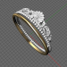 3d women's ring model buy - render