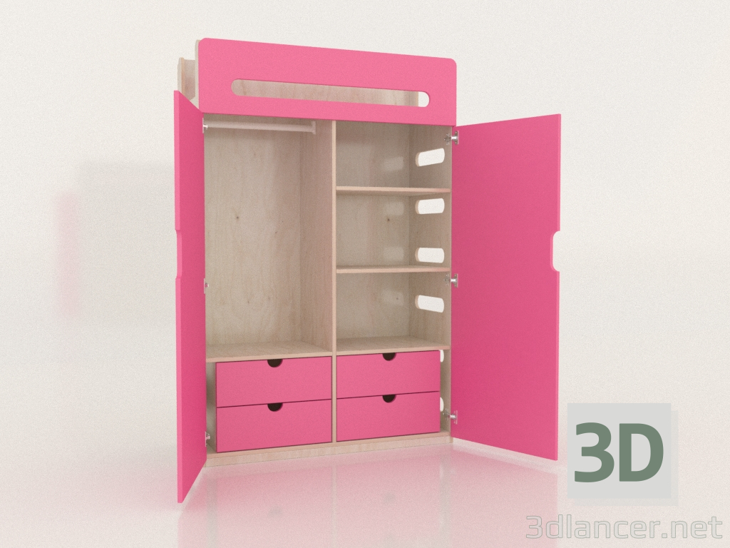 Modelo 3d Guarda-roupa aberto MOVE WD (WFMWD2) - preview