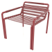 3d model Happy Metal Armchair (CHERRY) - preview