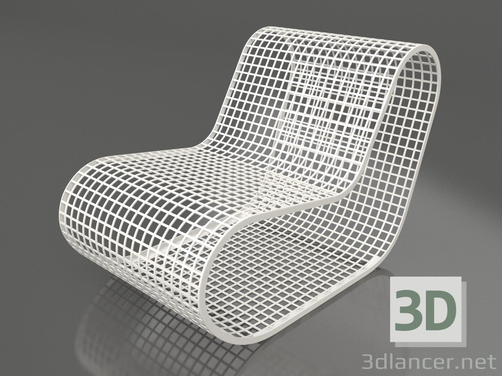 3d model Sillón club sin cuerda (gris ágata) - vista previa