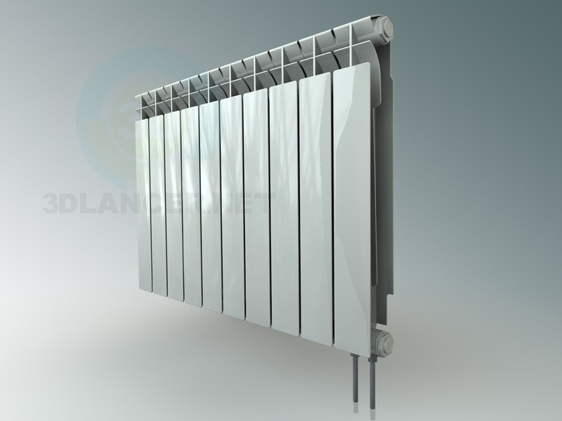 3D Modell Standard-Heizkörper (Batterie) - Vorschau