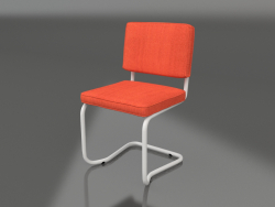 Ridge Rib Kink Chair (Orange)