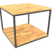 3d model Two-level square coffee table (WOOD FLOOR, 60X60X44) - preview