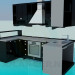 3d model Kitchen - preview