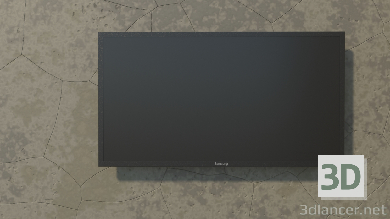 3d model TV Samsung TV - vista previa