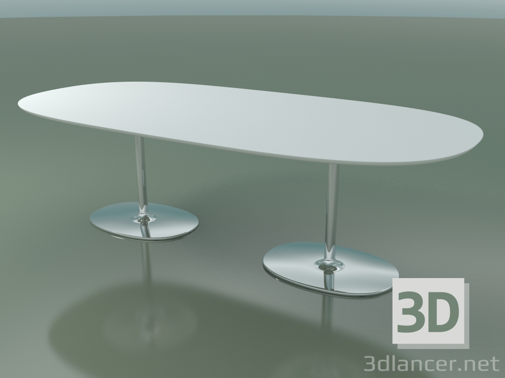 3d model Oval table 0666 (H 74 - 250x121 cm, M02, CRO) - preview