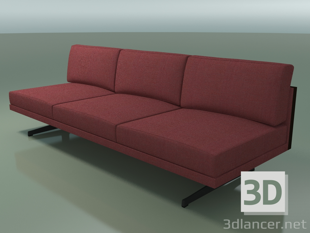 Modelo 3d Módulo central 5244 (Wenge, pernas em H) - preview