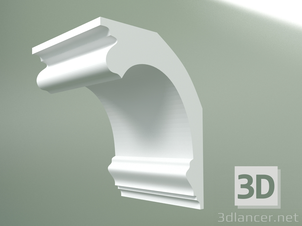 3d model Plaster cornice (ceiling plinth) KT119 - preview