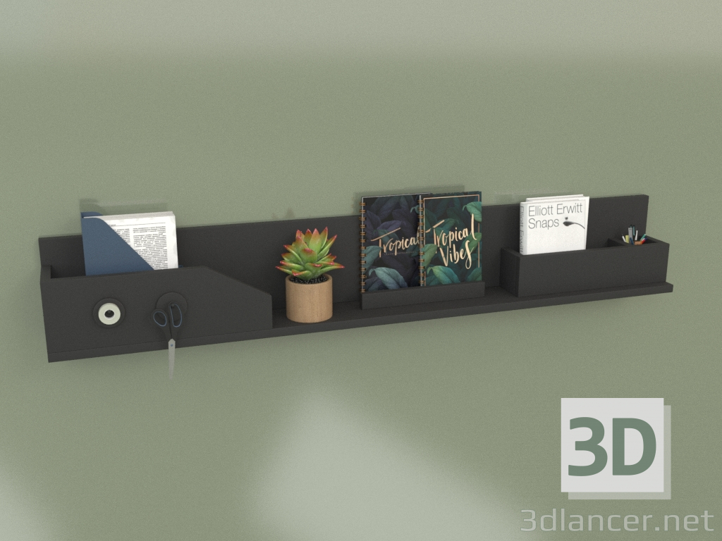 3d model Estante colgante con organizadores máx. (10283) - vista previa