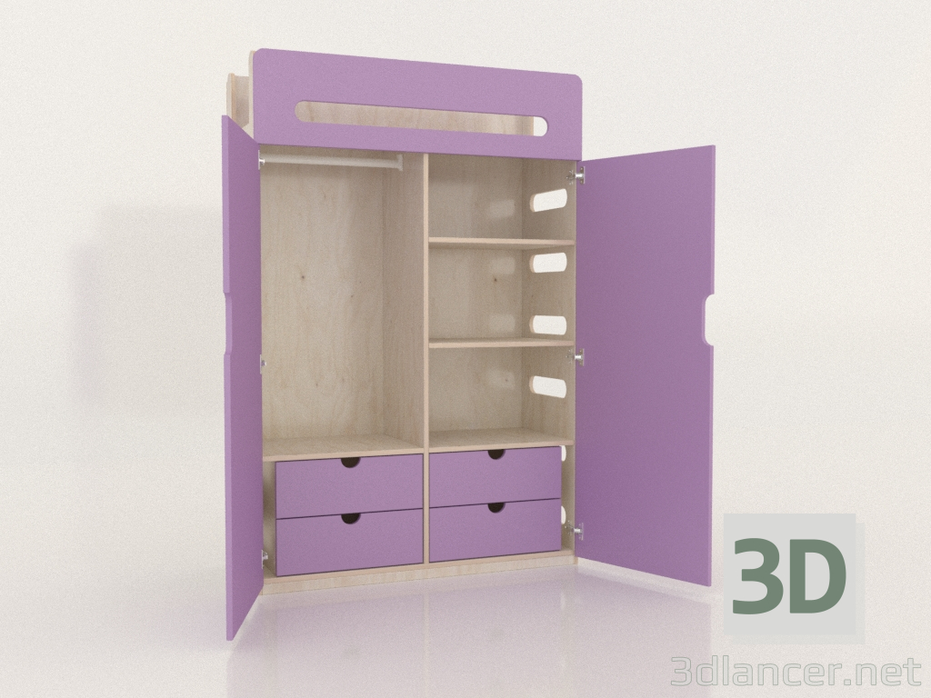 modèle 3D Armoire ouverte MOVE WD (WLMWD2) - preview