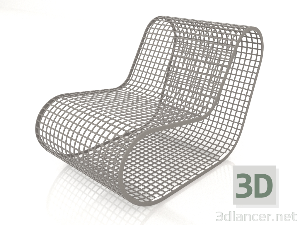 3d model Sillón club sin cuerda (Gris cuarzo) - vista previa