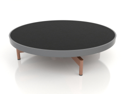 Table basse ronde Ø90x22 (Anthracite, DEKTON Domoos)