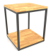 3d model Two-level square coffee table (WOOD FLOOR, 40X40X44) - preview