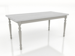 Table à manger 1600x800 mm (RAL 7044, blanc RAL 9010)