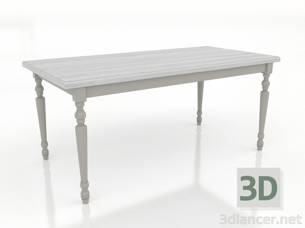 modèle 3D Table à manger 1600x800 mm (RAL 7044, blanc RAL 9010) - preview modèle 3D Table à manger 1600x800 mm (RAL 7044, blanc RAL 9010) - preview