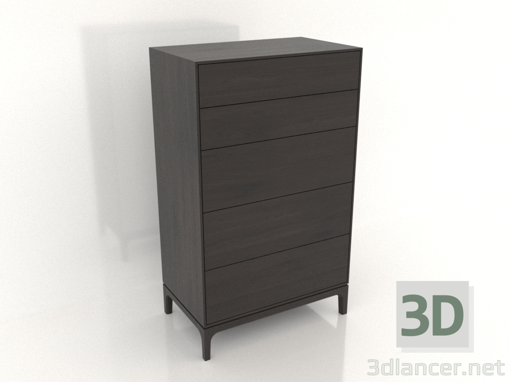 3d model Chest of drawers FARGO 750x450x1250 mm (wenge oak) - preview
