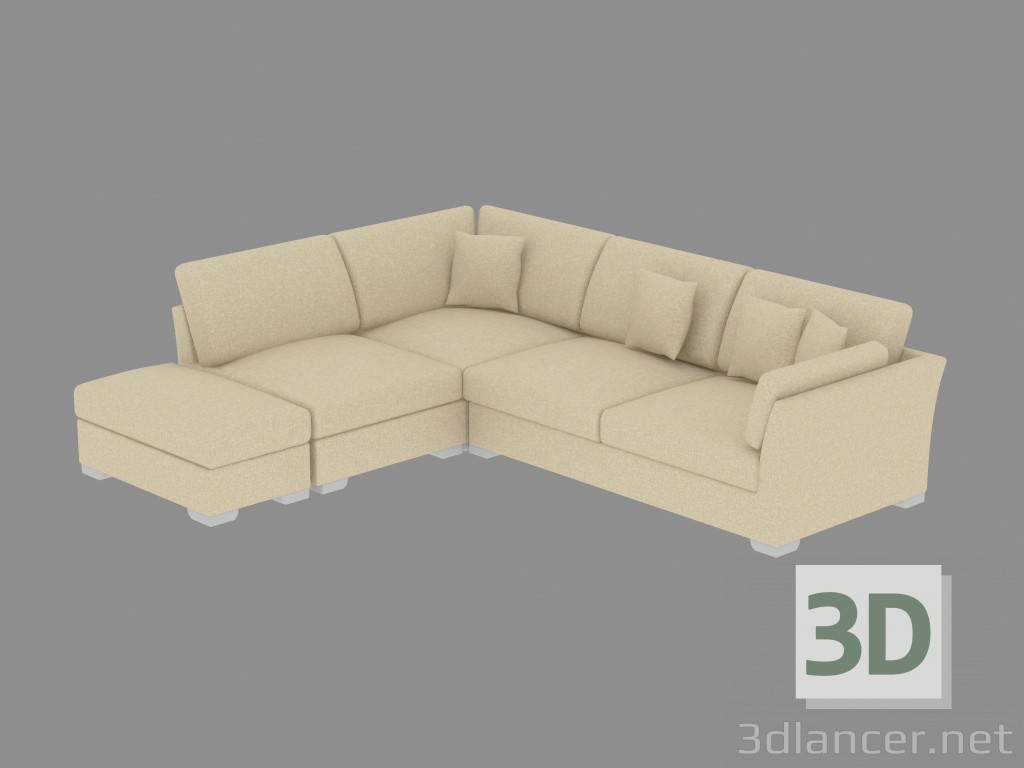 Modelo 3d sofá modular Fiesta canto - preview