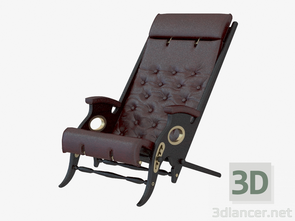 3d model Sillón de cuero - vista previa