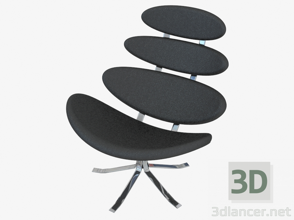 Modelo 3d Poltrona Zuo Petal Cadeira lounge - preview