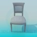 3d model Upholstered chair - preview