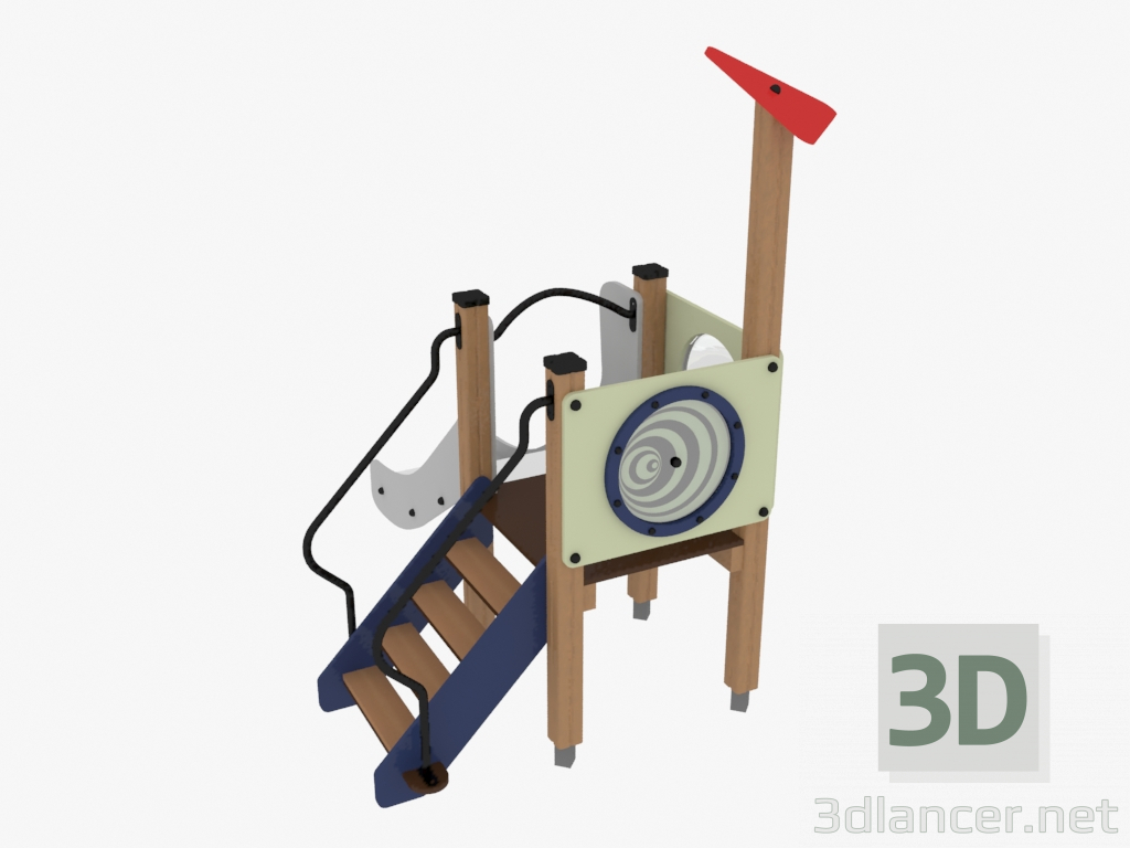 3d model Children's play complex (4428) - preview