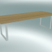 3D Modell Tisch 70/70, 255x108cm (Eiche, Weiß) - Vorschau