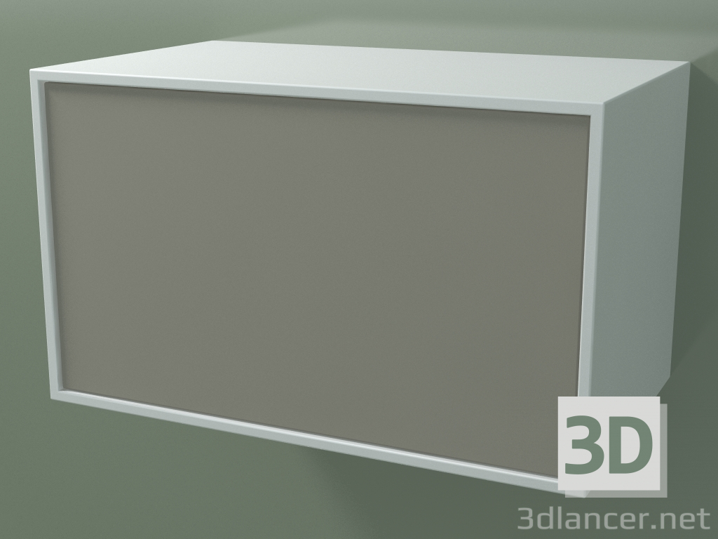 modello 3D Scatola (8AUВВА01, Glacier White C01, HPL P04, L 60, P 36, H 36 cm) - anteprima