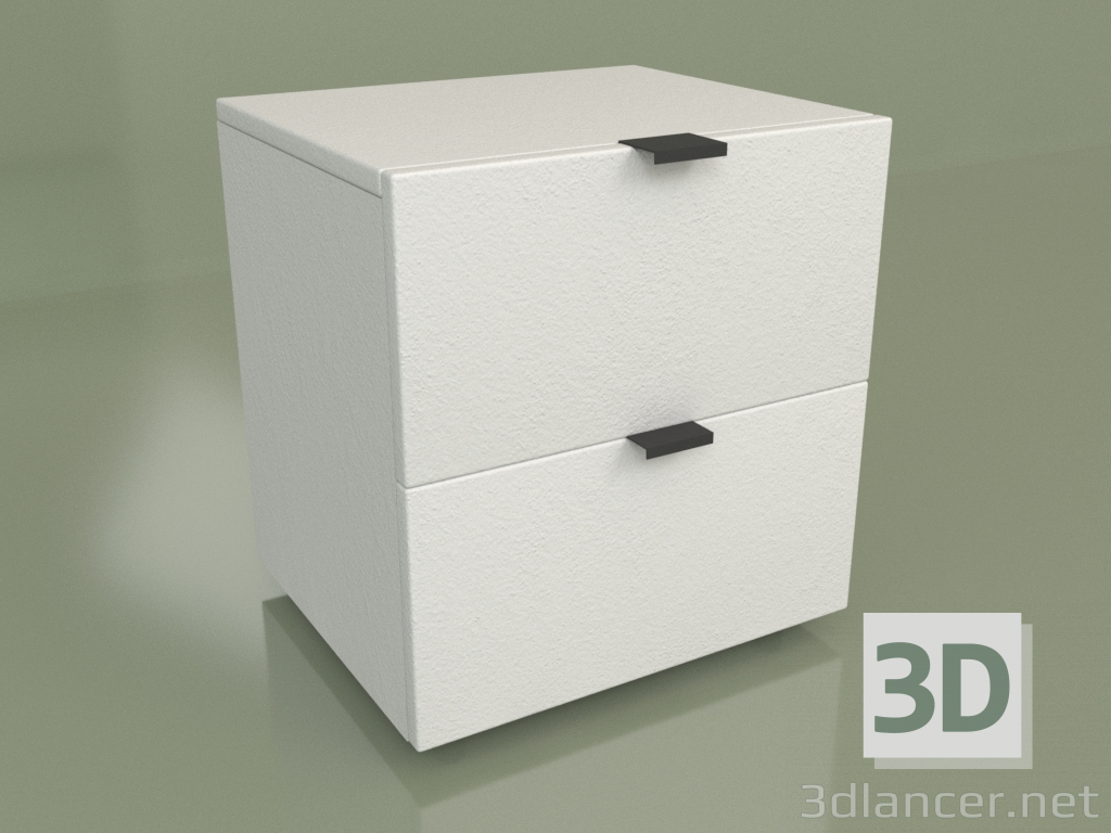 3d model Bedside table with drawers (10241) - preview