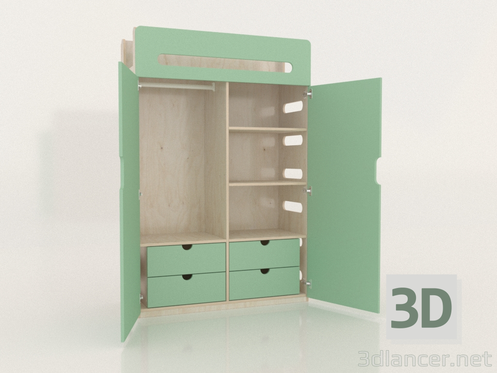 modello 3D Armadio aperto MOVE WD (WMMWD2) - anteprima