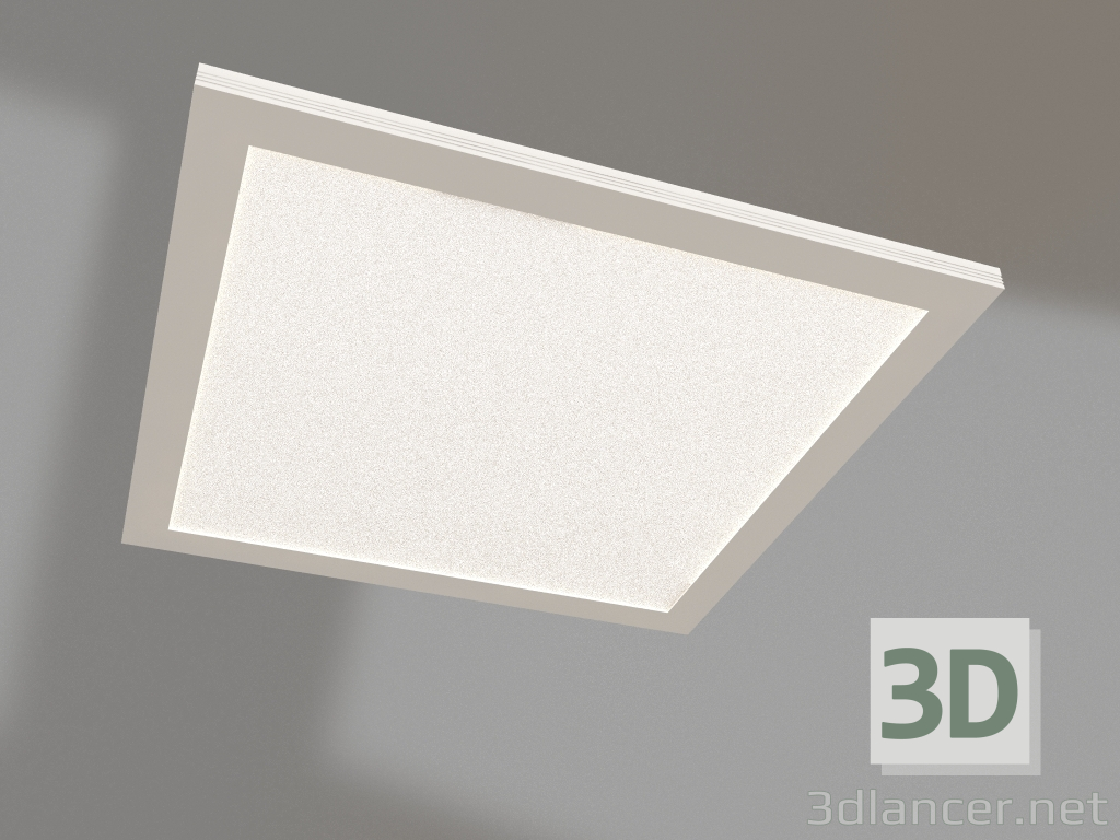 3d model Panel IM-300x300A-12W Blanco - vista previa