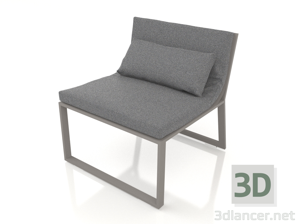 3d model Lounge chair (Quartz gray) - preview