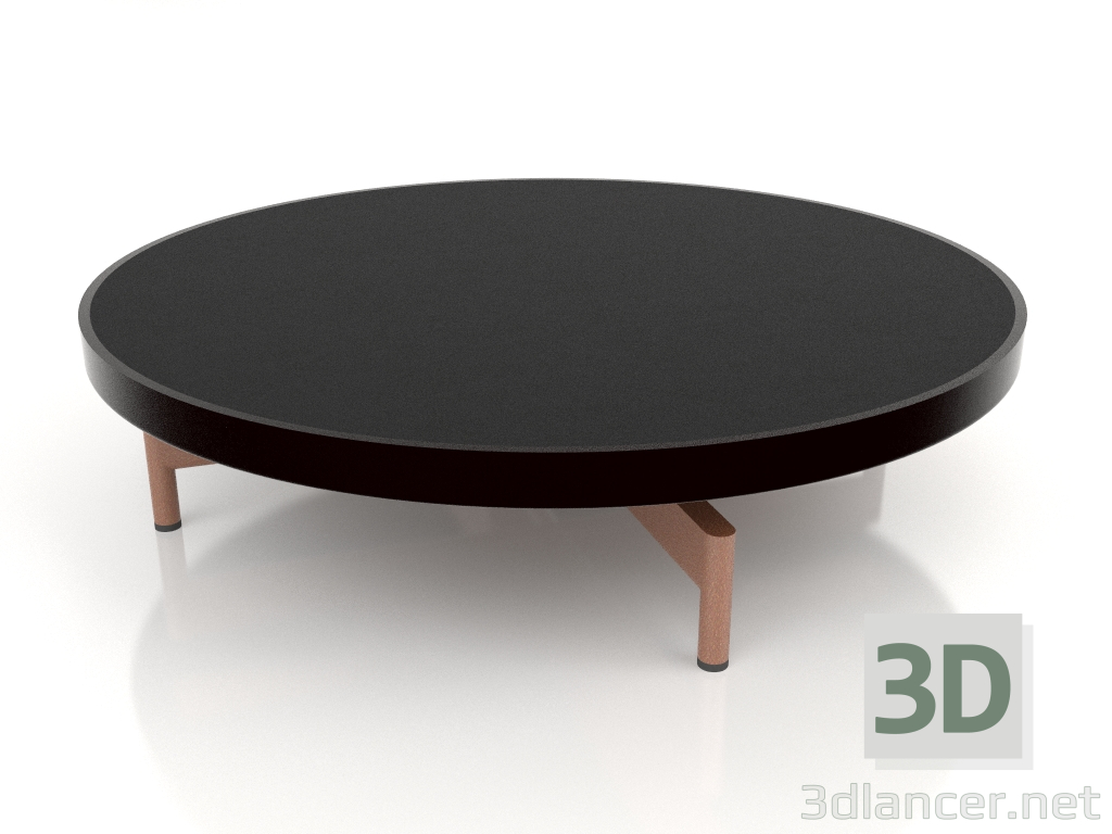 3D Modell Runder Couchtisch Ø90x22 (Schwarz, DEKTON Domoos) - Vorschau