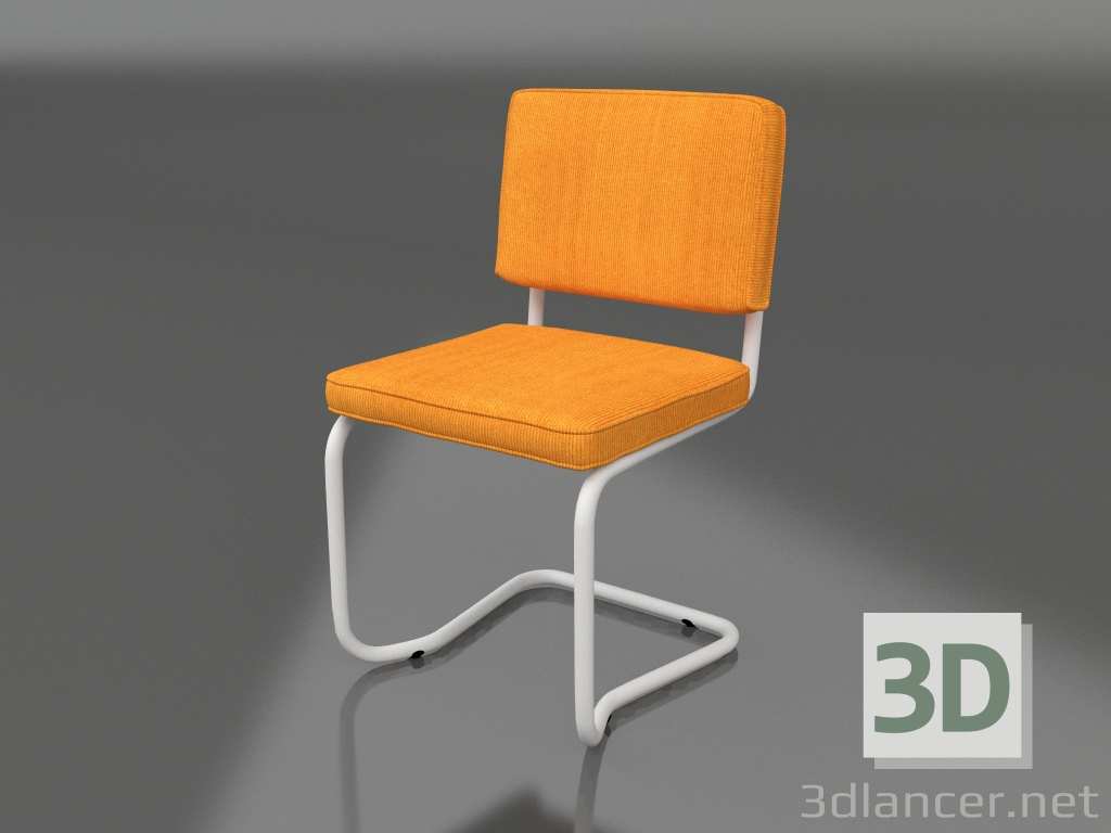 3D modeli Ridge Rib Kink Sandalye (Sarı) - önizleme