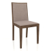 3d model Silla, chapa de nogal acabado F, tapizada en tela 82 (45x49x88 cm) - vista previa