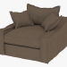 3d model Sillón SILLÓN LEUVEN (7842.1101 Brown) - vista previa