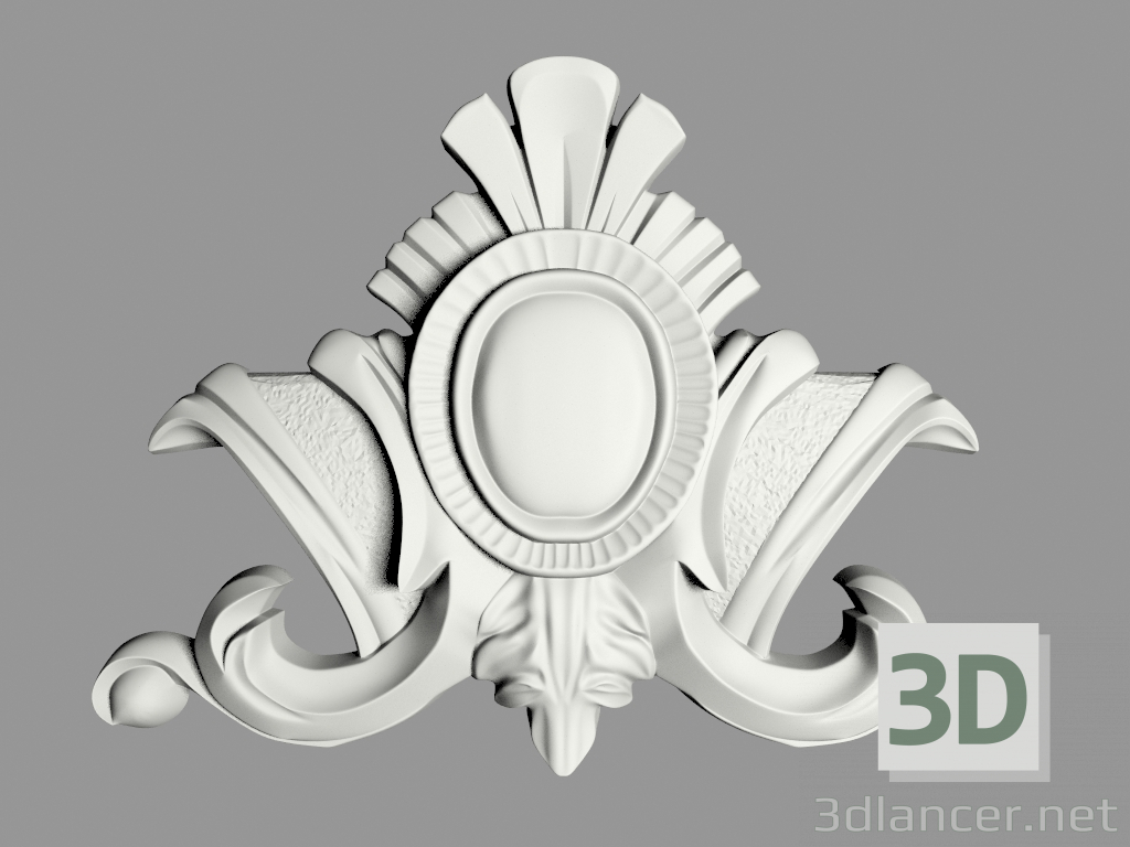 Modelo 3d Decoração de parede (F86) - preview