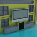 3d model Cabinet in the living room - preview