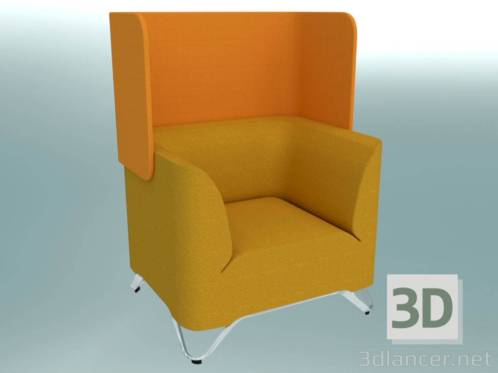 3d model Armchair with screen (11W) - preview