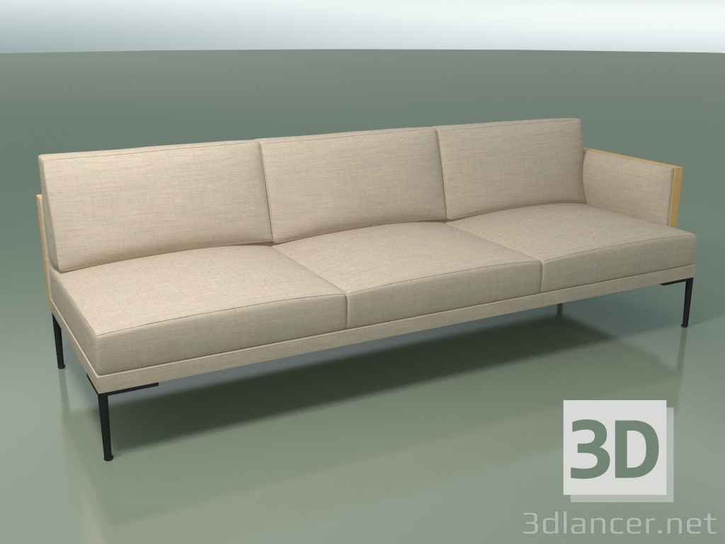 3D modeli Uç modülü 5245 (sol kolçak, Doğal meşe) - önizleme