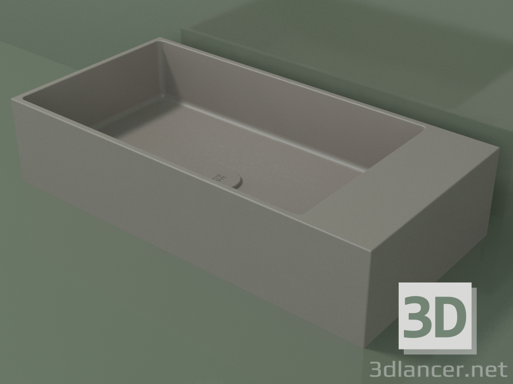 3d model Lavabo sobre encimera (01UN41102, Clay C37, L 72, P 36, H 16 cm) - vista previa