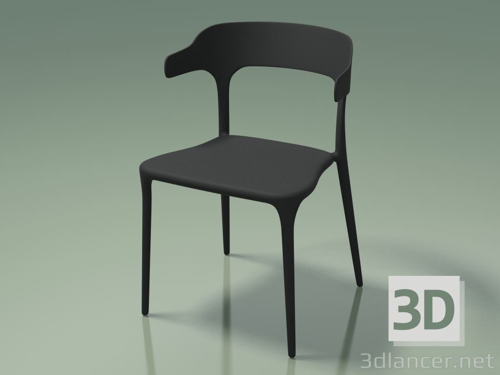 3d model Silla Lucky (111851, negra) - vista previa