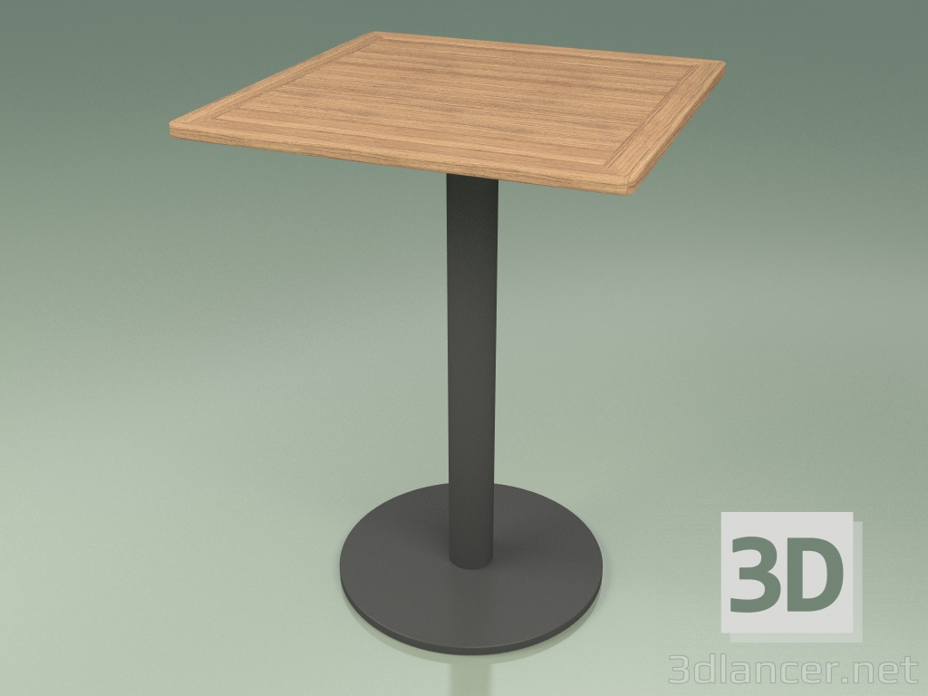 3d model Mesa de bar 011 (Metal Ahumado, Teca) - vista previa