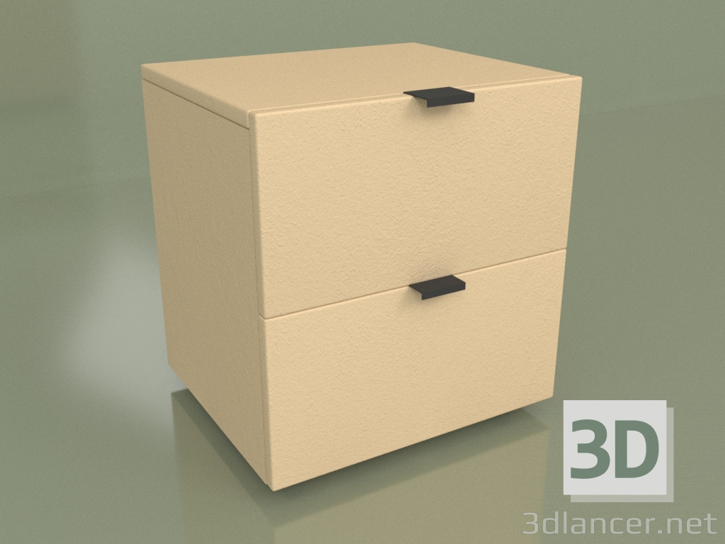 Modelo 3d Mesa de cabeceira com gavetas (10242) - preview