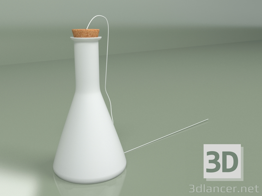 modello 3D Lampada da tavolo Labware conica - anteprima